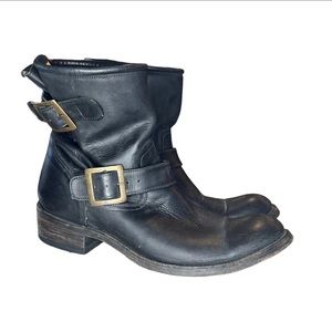 Old Gringo Star Engineer Boots Black Leather Size 9.5